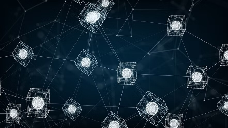 red blockchain conexiones digitales