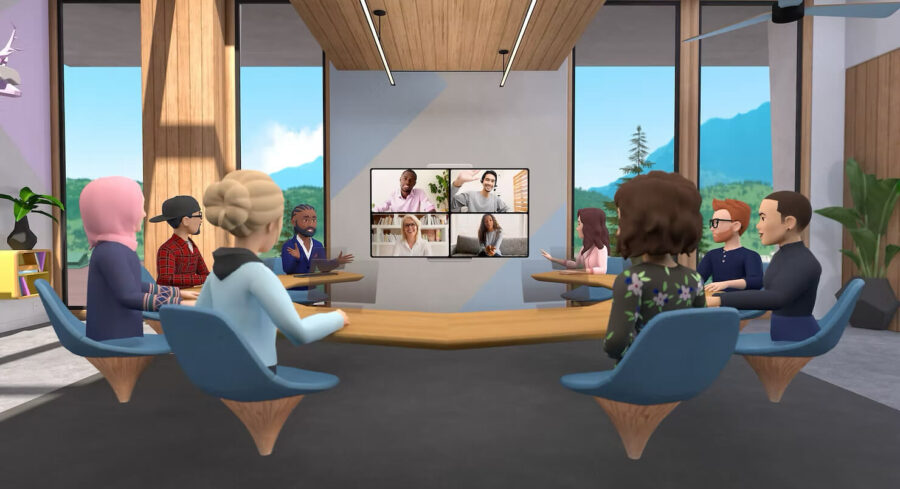 reunion virtual avatar hibrida